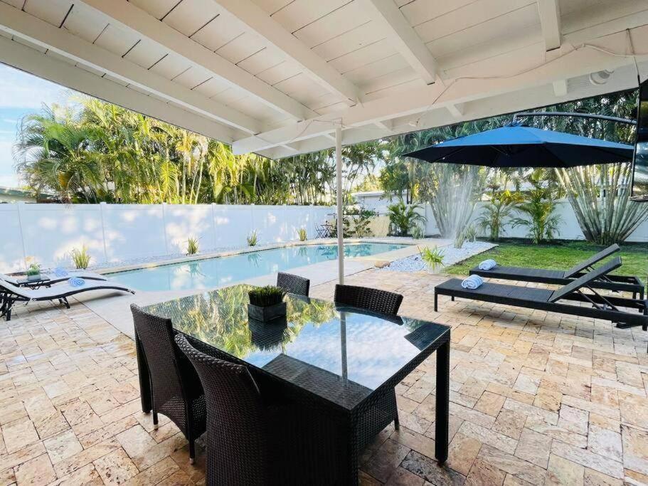 Tropical Oasis House Private Pool Family Yard Villa ฟอร์ต ลอเดอร์เดล ภายนอก รูปภาพ
