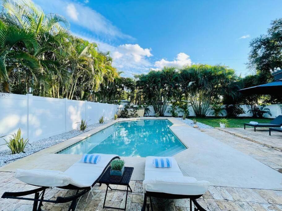 Tropical Oasis House Private Pool Family Yard Villa ฟอร์ต ลอเดอร์เดล ภายนอก รูปภาพ